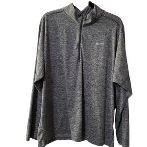 Nike Running Shirt Women's 2xl Dri-Fit Running Pullover Grey Excellent Condition